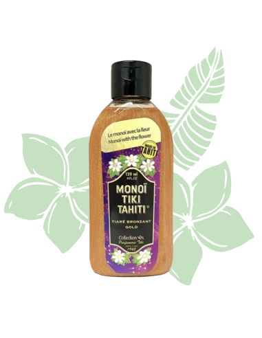 Monoï Tiki Tahití Bronceador Gold Tiare