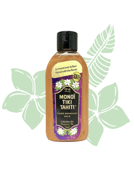 Monoï Tiki Tahití Bronceador Gold Tiare
