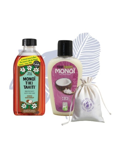 Pack Black x3 / Bronceador coco + Hidratante coco + bolsa grande