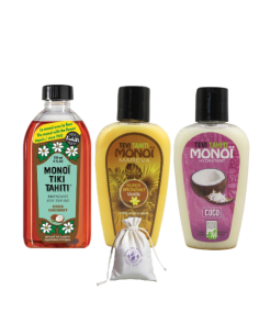Pack Deluxe Tahiti x4 / Tevi bronceador + Tiki Bronceador + Tevi hidratante + bolsa L